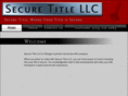 llcsecuretitle.com
