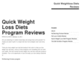 quickweightlossdietsreviews.com