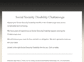 socialsecuritydisabilitychattanooga.com
