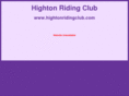 hightonridingclub.com