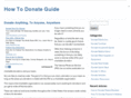 howtodonateguide.com