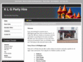 klgpartyhire.com