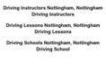 drivinginstructorsnottingham.com