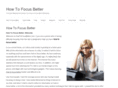 howtofocusbetter.com