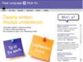 clearlanguageatwork.com