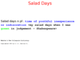 salad-days.net