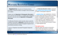 warrantyresolutioncenter.com