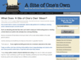 asiteofonesown.com