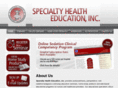 specialtyhealtheduc.com
