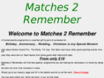 matches2remember.com