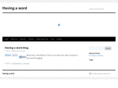 havingaword.com
