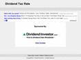 dividendtaxrate.biz