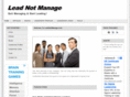 leadnotmanage.com