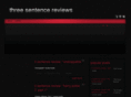 threesentencereviews.com