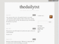 thedailytxt.com