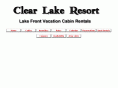 clearlakeresort.info