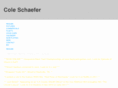 coleschaefer.com