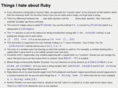 thingsihateaboutruby.org