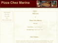 pizzachezmarina.com