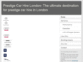prestigecarhirelondon.co.uk