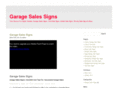 garagesalessigns.com