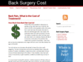 backsurgerycost.com
