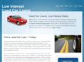 lowinterestusedcarloans.com