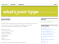 whatsyourtype.org