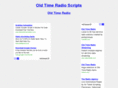 oldtimeradioscripts.com