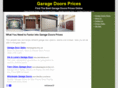 garagedoorspricesnow.com