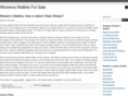 womenswalletsforsale.com