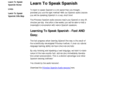 learningtospeakspanish.org