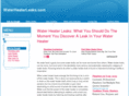 waterheaterleaks.com