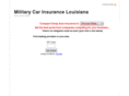 militarycarinsurancelouisiana.com
