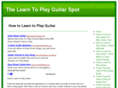 thelearntoplayguitarspot.com