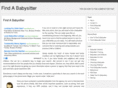 findababysitterfast.com