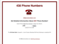 438phonenumbers.com