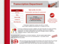 transcriptiondepartment.com