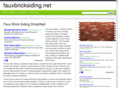 fauxbricksiding.net
