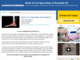 anklefootspecialistsofrockdale.com