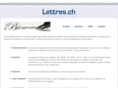 lettres.ch