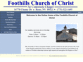 foothillschurchofchrist.com