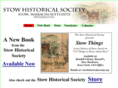 stowhistoricalsociety.org