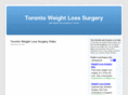 torontoweightlosssurgery.com
