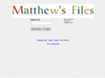 matthewsfiles.com