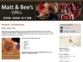 mattandbeesgrill.com