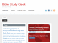 biblestudygeek.com