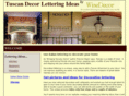 tuscan-decor-lettering.com