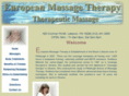europeanmassagetherapy.net
