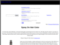 sprayonhaircolor.com